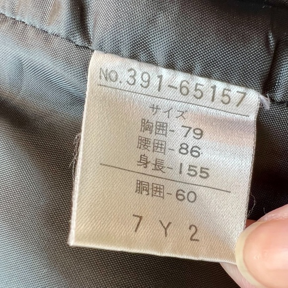 Vintage Perla Women's Black Wool Double Breasted Power Blazer Suit Jacket 7 - Picture 11 of 11